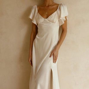 Billy J Louisa Midi Dress - Ivory